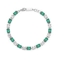 PULSERA BROSWAY FANCY LIFE GREEN PLATEADO