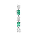 ARETE SOLITARIO BROSWAY FANCY LIFE GREEN PLATEADO