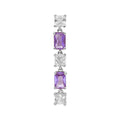 ARETE SOLITARIO BROSWAY FANCY MAGIC PURPLE PLATEADO