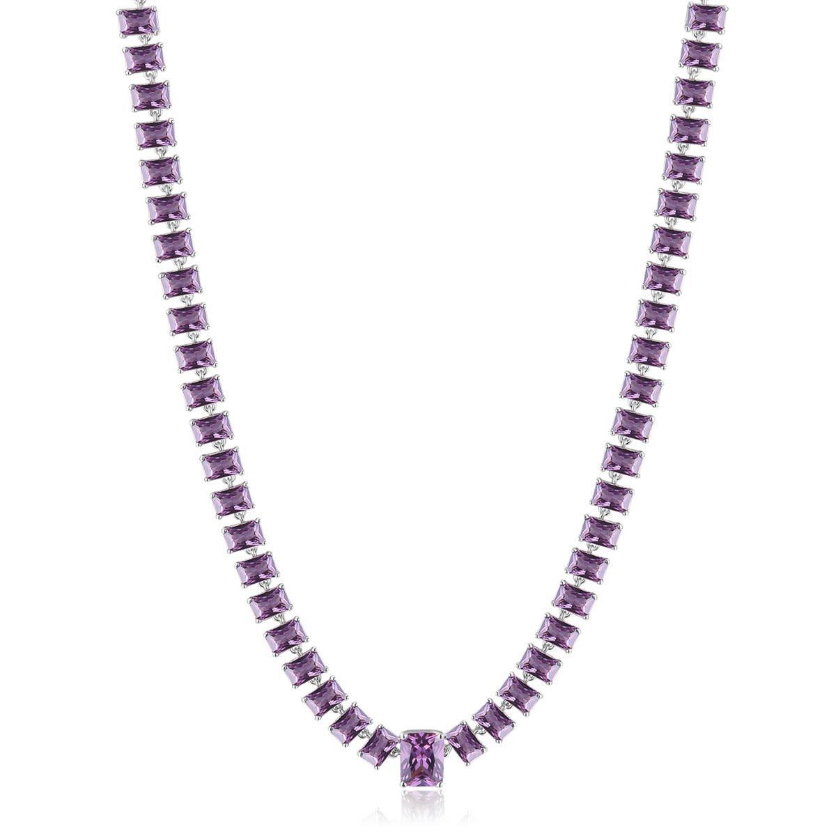 Collar BROSWAY COLOR MORADO FORMA GARGANTILLA FMP37