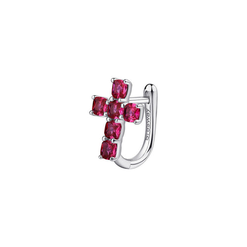 ARETE SOLITARIO BROSWAY COLOR PLATEADO FORMA ARRACADA FPR14