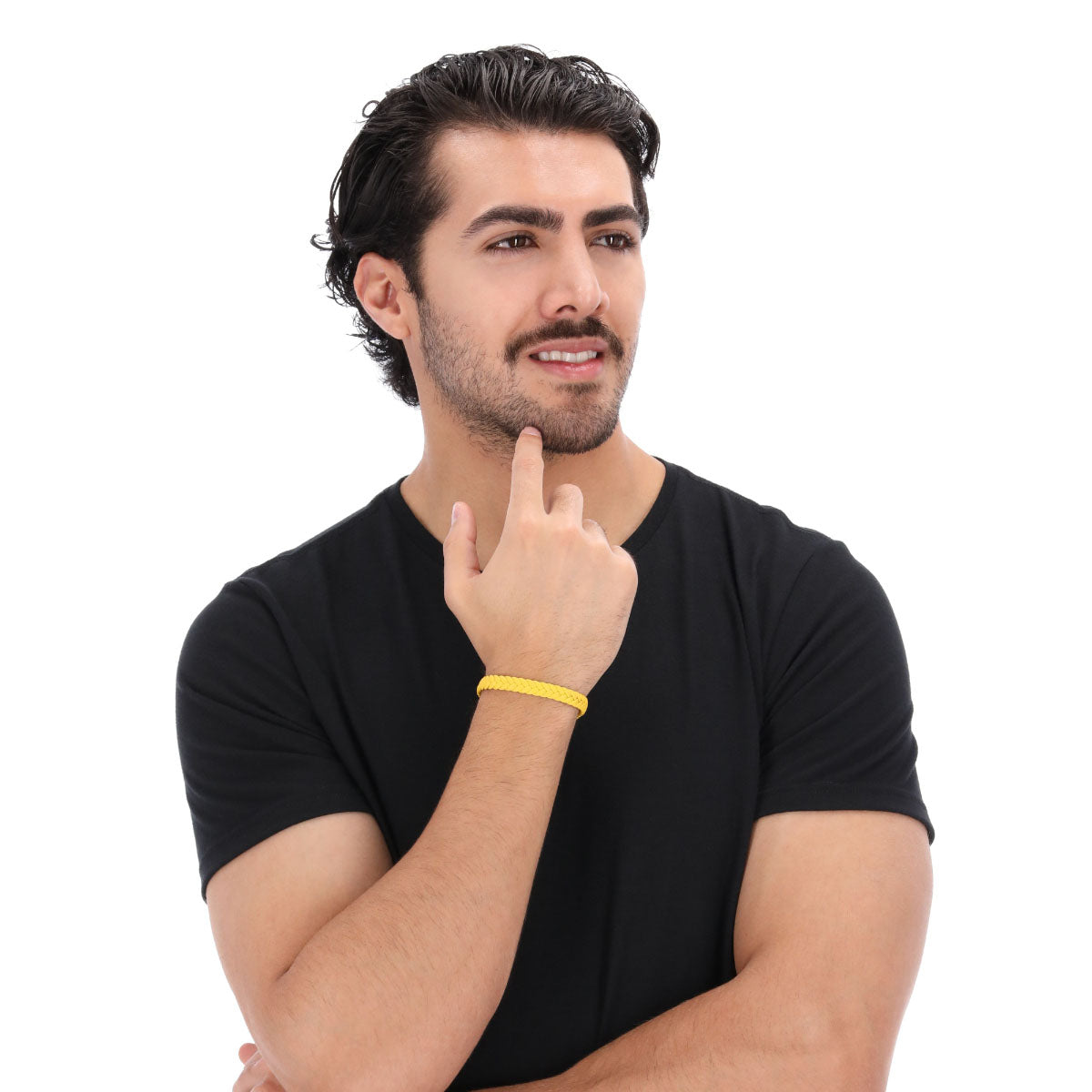 PULSERA CAT WEAVE AMARILLO