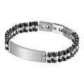 PULSERA CAT GRANITE PLATA