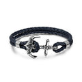 PULSERA  LEE COOPER CABALLERO COLOR PLATEADO FORMA ANCLA LC.B.02209.350
