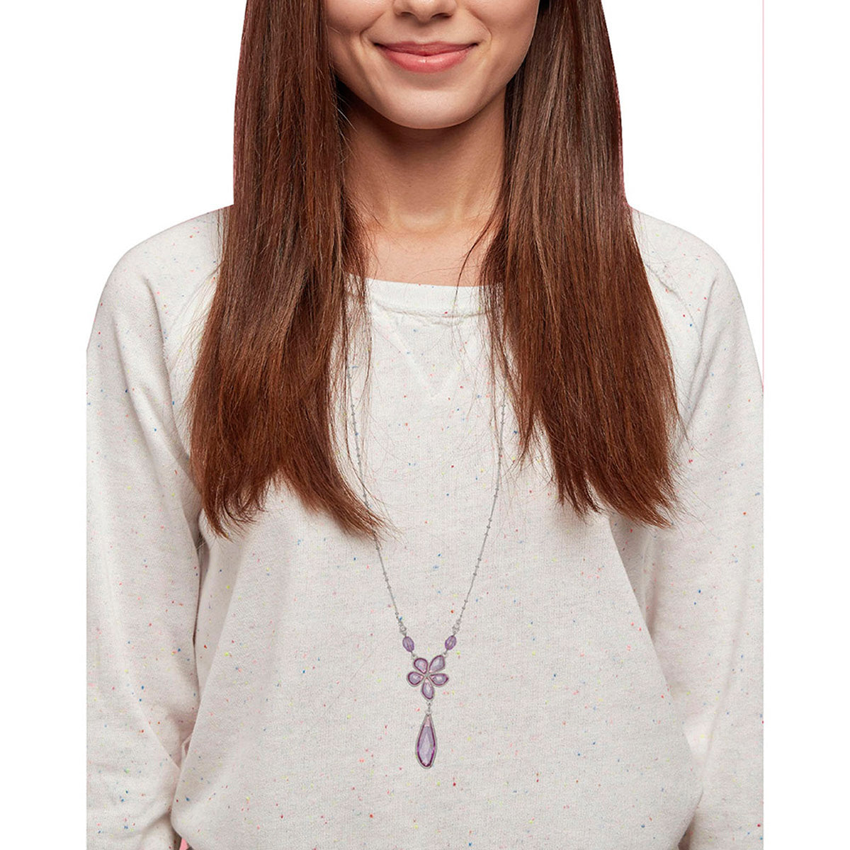 COLLAR NAPIER PASTEL BLOSSOM PLATA