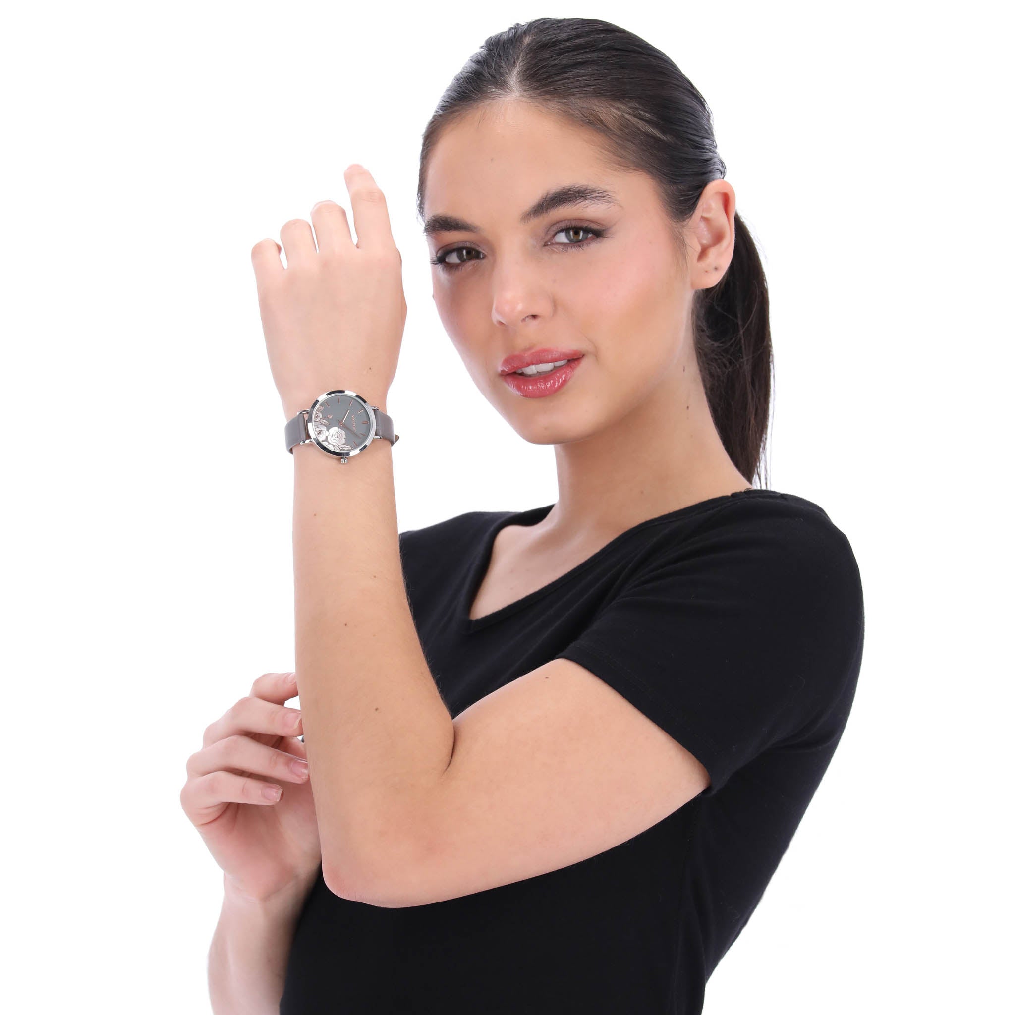 Reloj Nine West Color Gris Nw2681Flgy