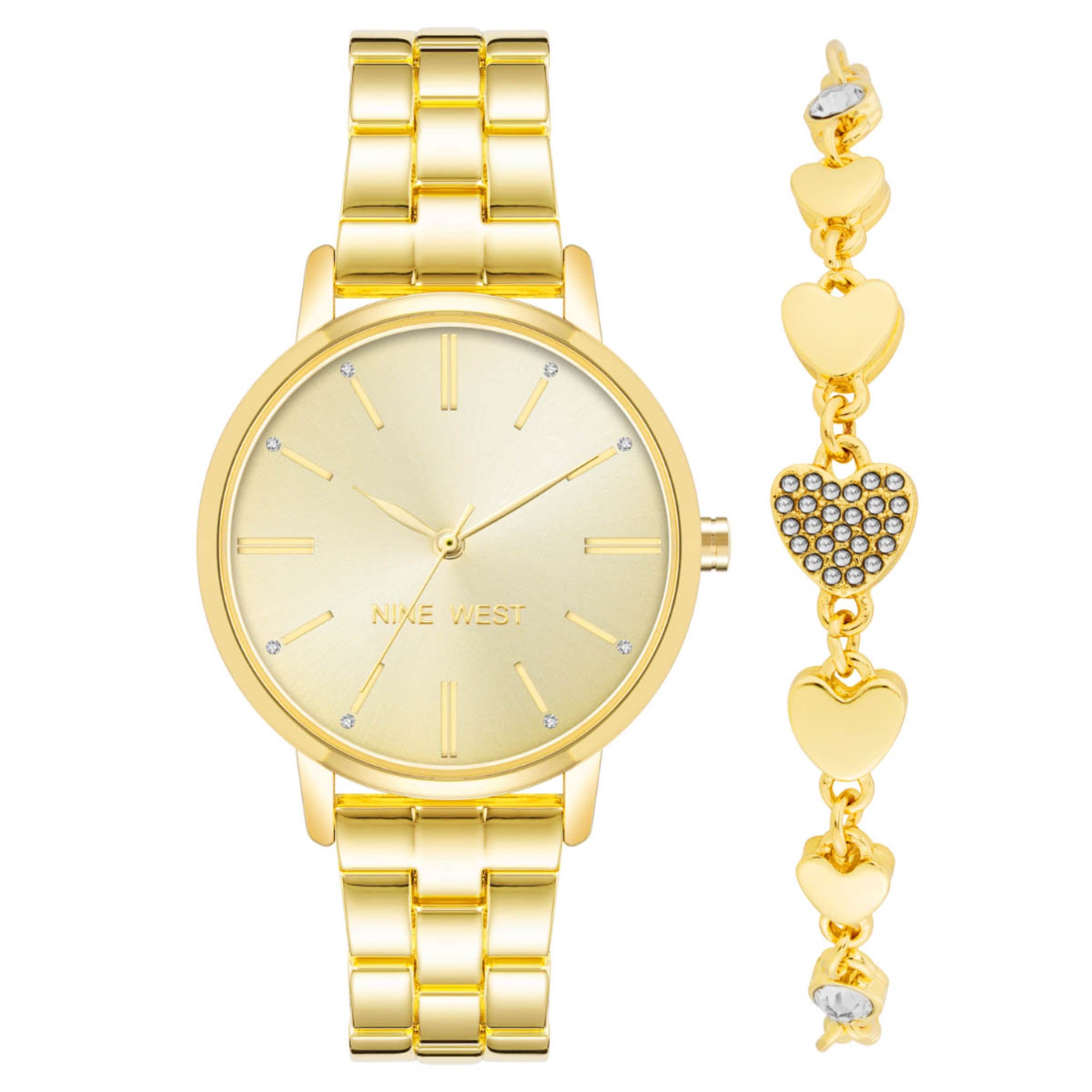 Reloj Nine West Color Dorado Nw2772Gpst