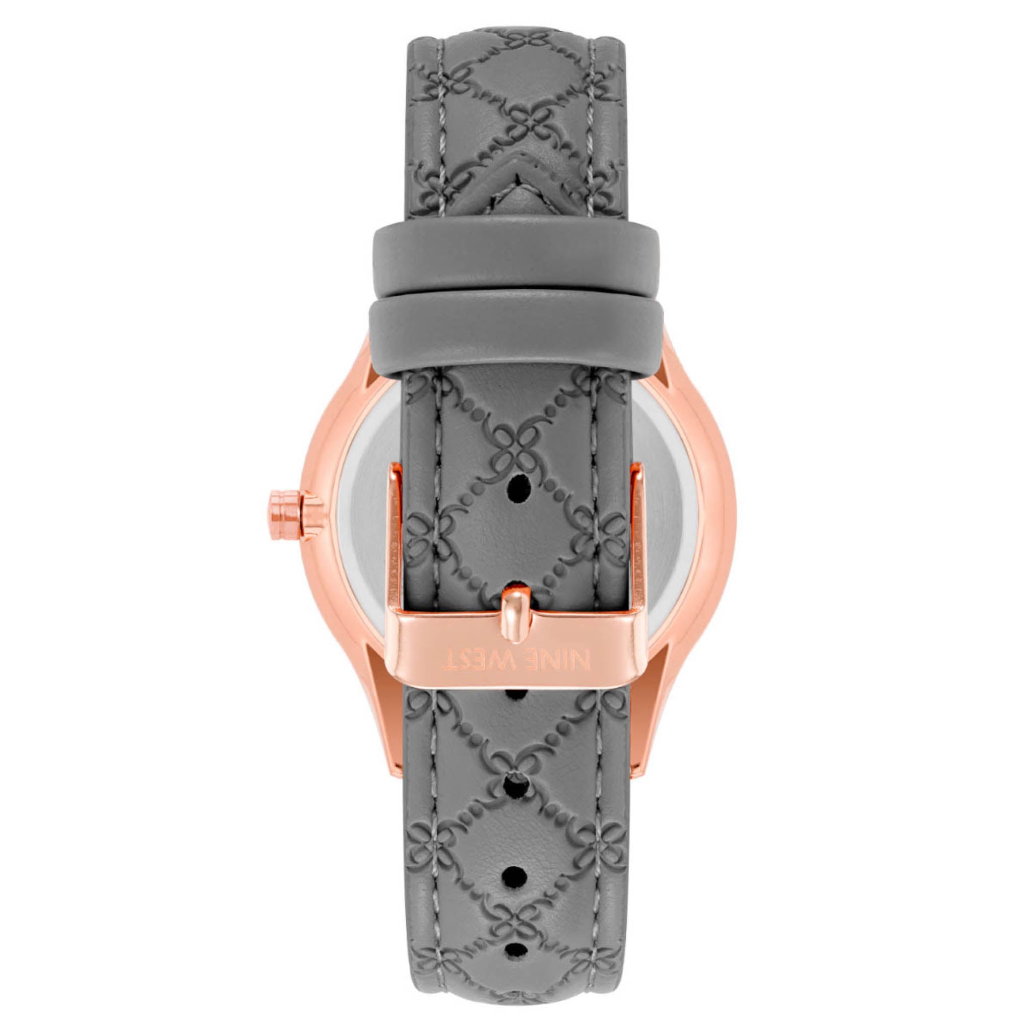 Reloj Nine West Color Gris Nw2916Rggy