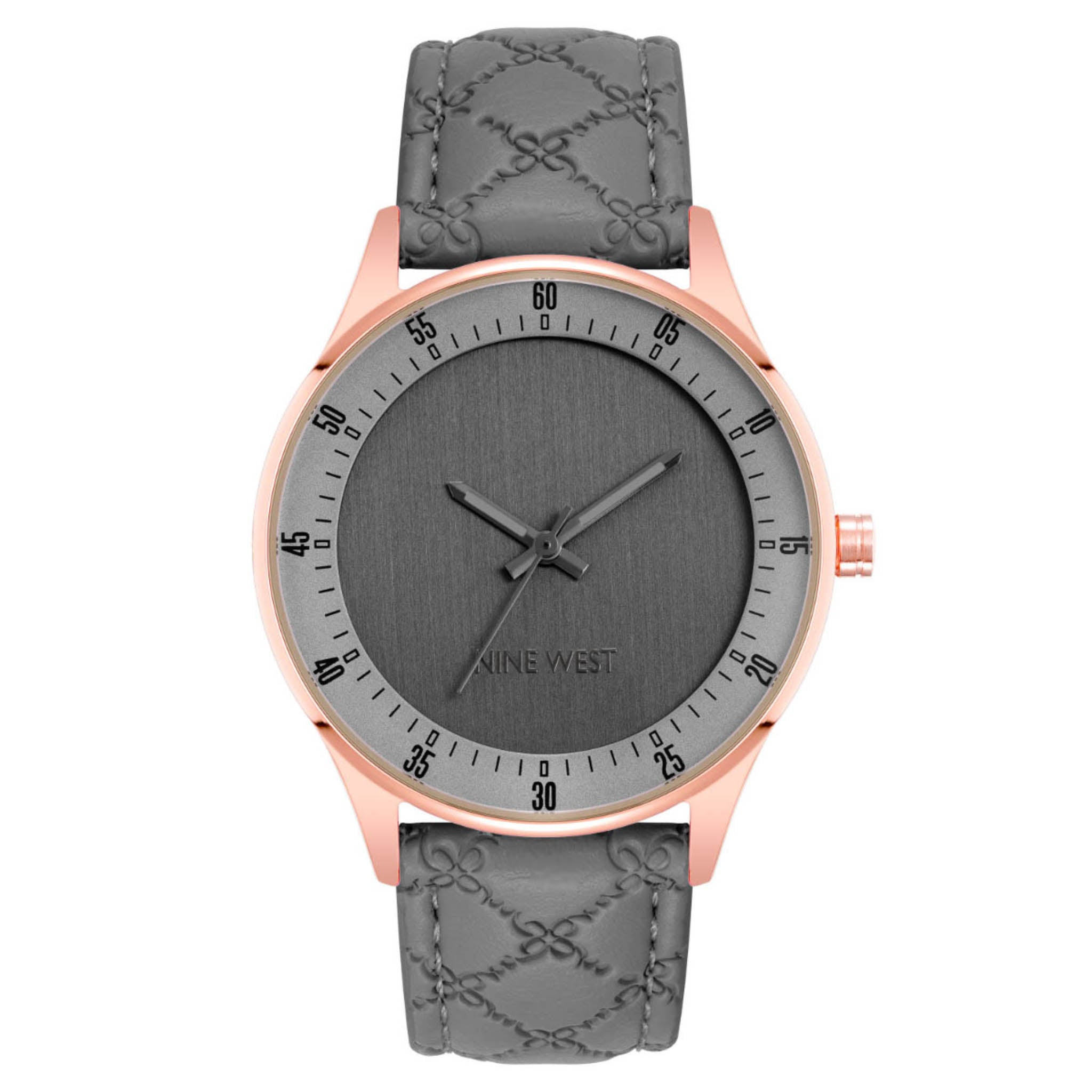 Reloj Nine West Color Gris Nw2916Rggy