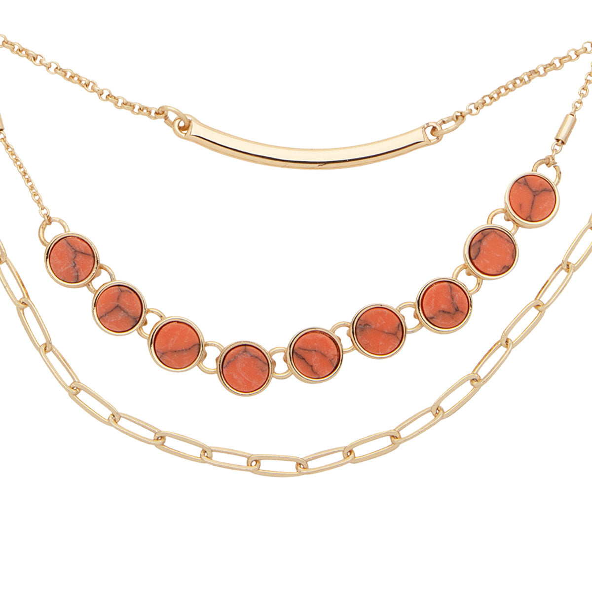 COLLAR NINE WEST SET COLOR MULTIPLIER DORADO