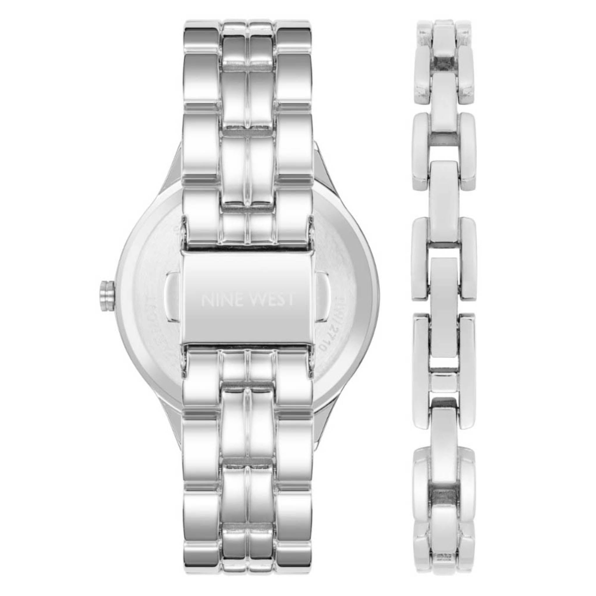 Reloj Nine West Color Plateado Nw2711Svst